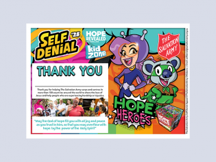 Self Denial Appeal Kids Thank You Certificate